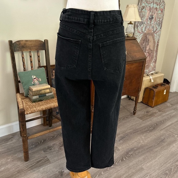 Shein Dazy black denim high waist cropped leg jeans - Picture 7 of 7